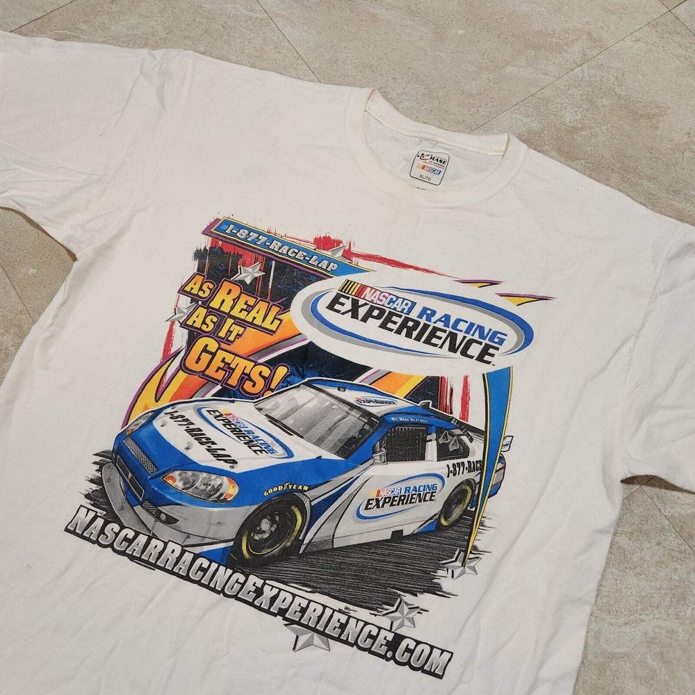 Nascar Racing Experience Chase Authentics Mens XL Double Sided Graphic‎ T Shirt